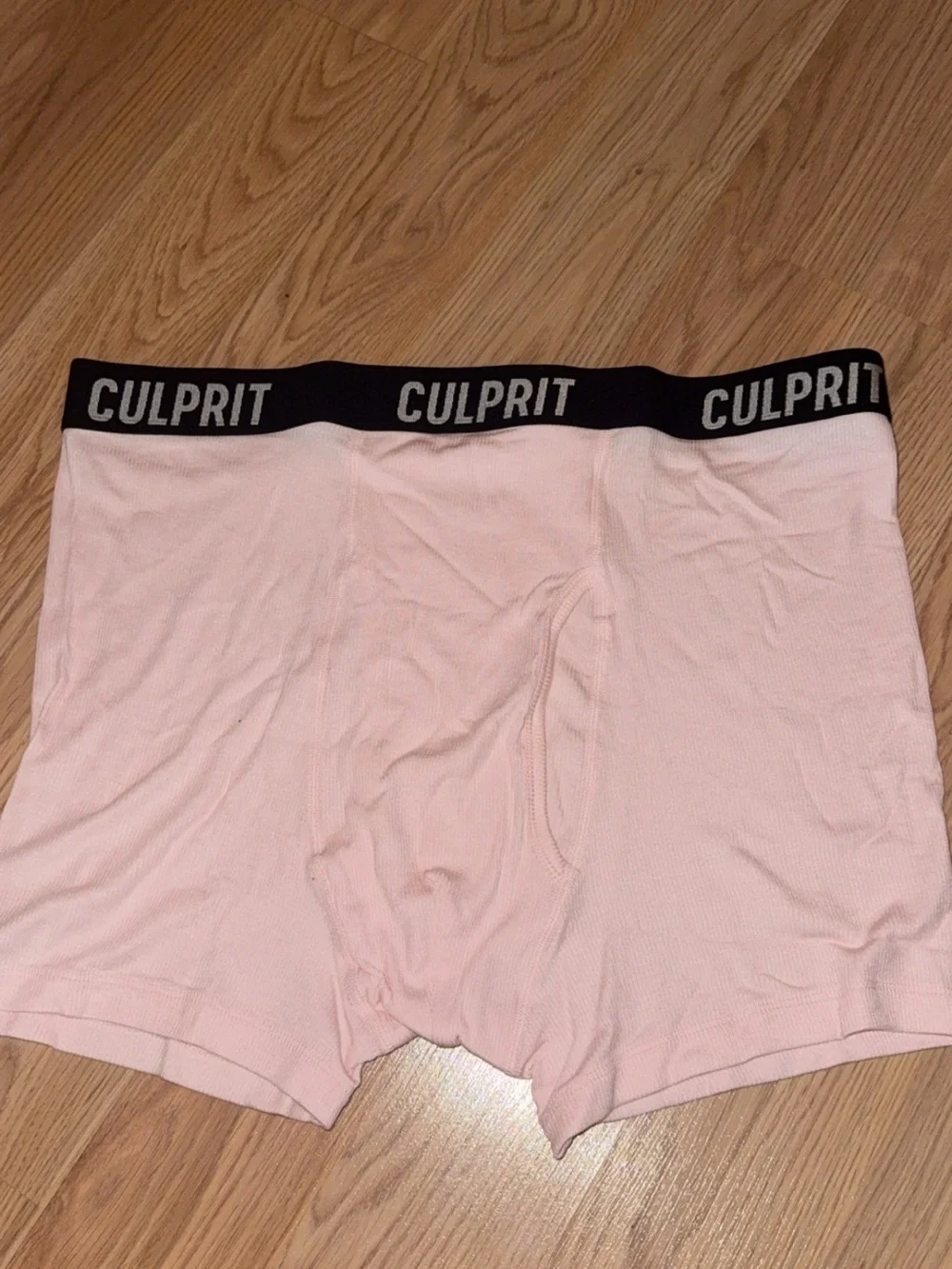 Culprit Men's Light Pink Boxer and Black Briefs. 2 pairs